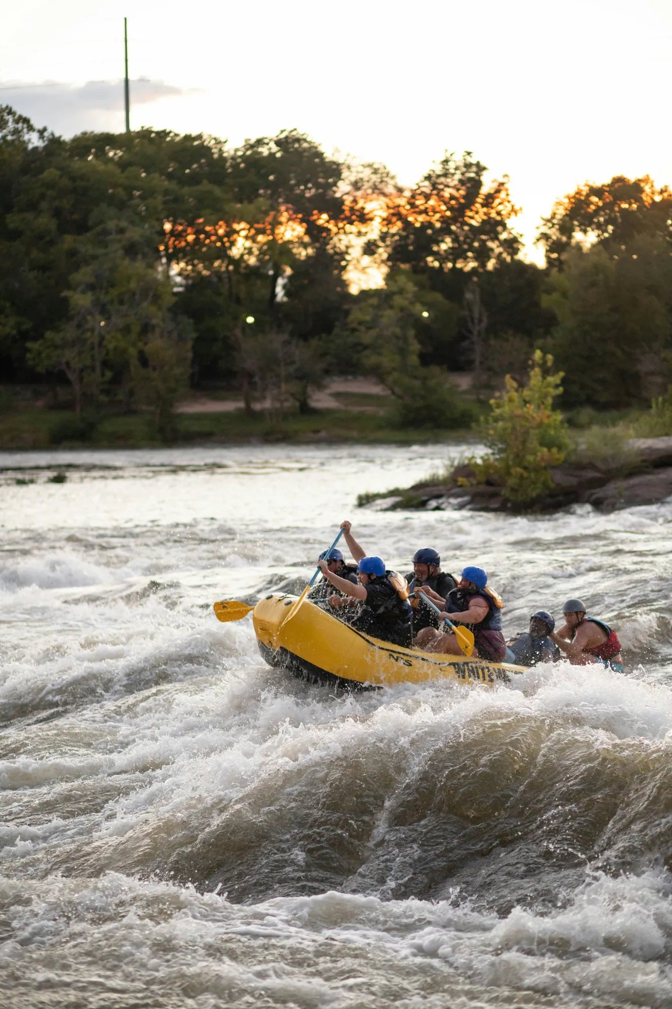Whitewater rafting near The Rise Retreat