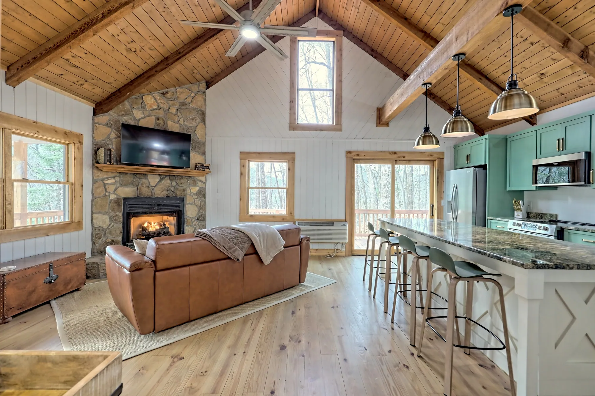 Guest room at The Rise Retreat